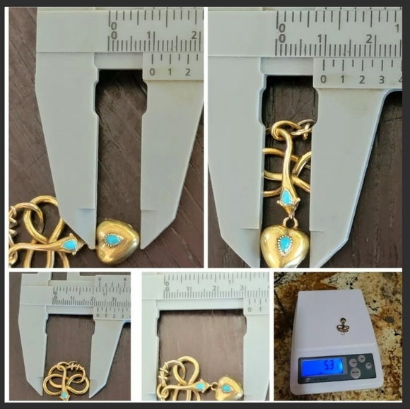 Antique Victorian 18K Gold  Snake Heart Locket Pendant-Estate Jewelry - Picture 11 of 12